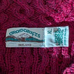 NWOT ARAN CRAFTS MERINO CARDIGAN,XL